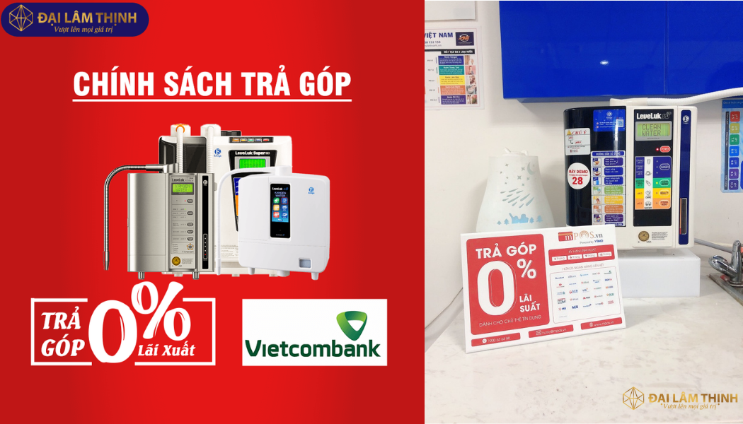 chính sách trả góp 0% mua máy kangen